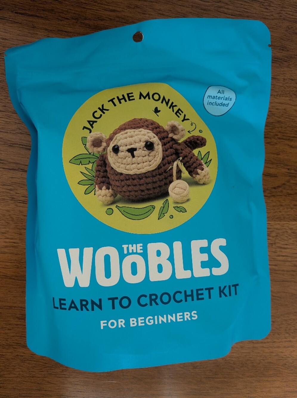 NEW Factory Sealed The Woobles Jack the Monkey Crochet Kit Beginner Complete Kit